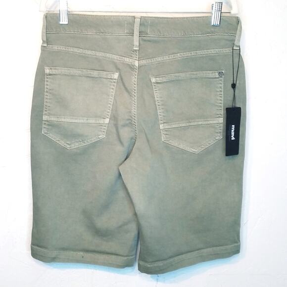 Mavi Jeans Co Green Denim Bermuda Shorts Size 30 NWT - Picture 4 of 8